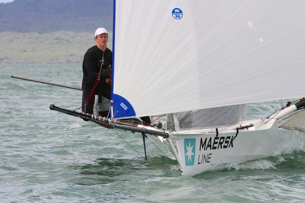 Maersk - 18ft Skiffs, Auckland January 13, 2013 © Richard Gladwell www.photosport.co.nz